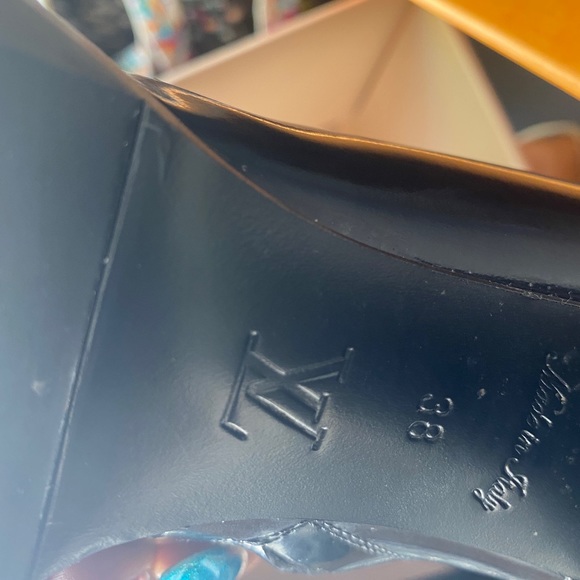 LV LEATHER COMBAT BOOTS (They were stolen.) - Picture 5 of 7